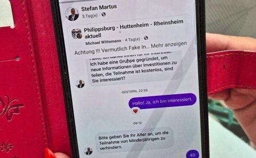 Screenshot aus einem Chat mit dem falschen Bürgermeister